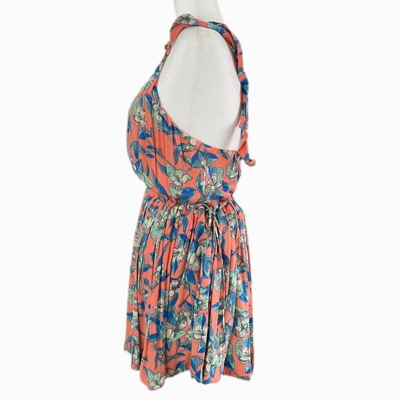 Free People Dear You Floral Dress Peach Sz S - Picture 2 of 8